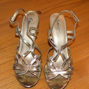 Fioni Night Women's Strappy Gold Stiletto …